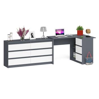 Графит/Белый