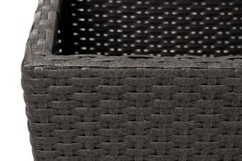 Кашпо для цветов плетеное из искусственного ротанга 4sis Капучино