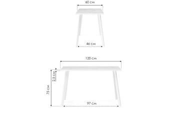 Стол Woodville Тринити Лофт 120 25 мм