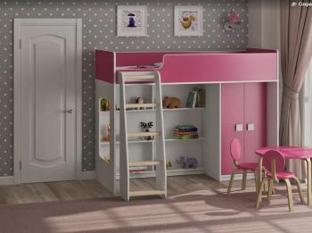 Белый/розовый