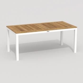 Обеденная группа Ideal Patio TELLA ALBA - стол тик 180/каркас белый