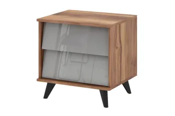 Дуб Барокко/Серый глянец