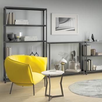 Стеллаж металлический BRABIX ГРАФИТ MS KD-195/40-6