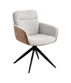 Светло-серый c бежевой экокожей