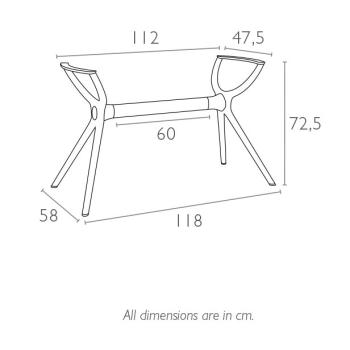Подстолье пластиковое Siesta Air Legs Medium