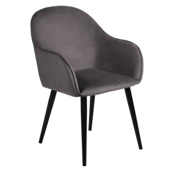 Темно-серый велюр