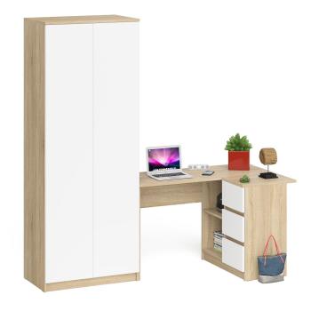 Дуб Сонома/Белый