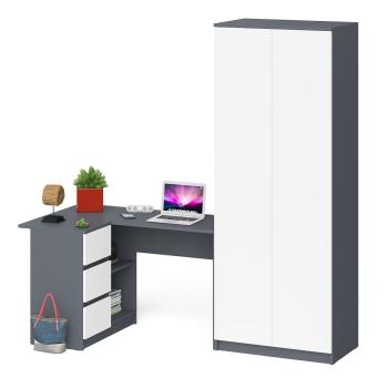 Графит/Белый