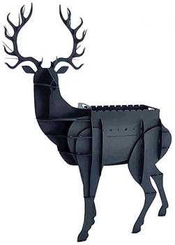 Мангал разборный Завод Палитра Олень, ST3, 3мм