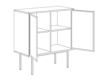 Комод Boho ротанг