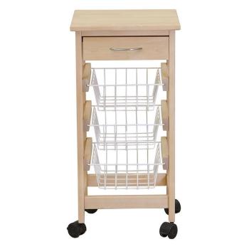 Тумба с ящиком и корзинами Мебелик