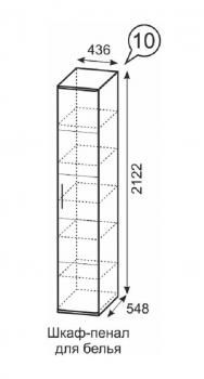 Шкаф-пенал для белья Ижмебель Монреаль 10