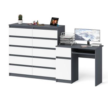 Графит/Белый