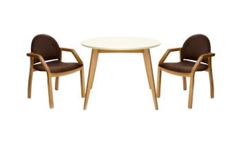 Натур/Слоновая Кость/Велюр Коричневый