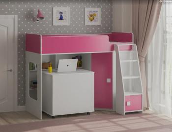 Белый/розовый