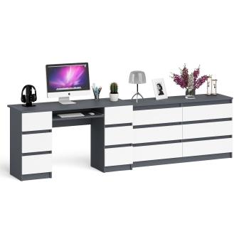 Графит/Белый