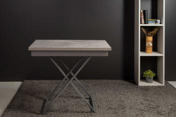 Стол-трансформер Левмар Apollo D51/S59 бетон/серебро