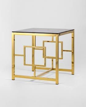 Стекло smoke/Сталь золото