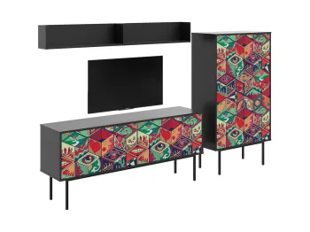 Фасад - принт golden mexico, Корпус - Черный