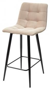 бежевый #5, велюр / черный каркас