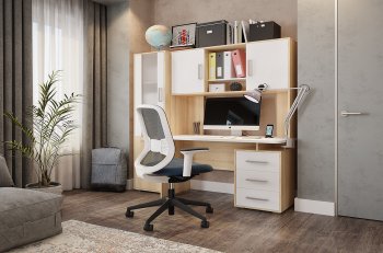 дуб сонома/белый