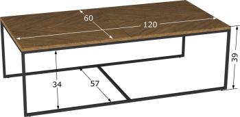 Стол журнальный Калифорния Эклектик