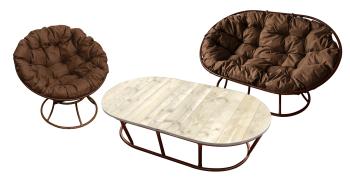 коричневая подушка