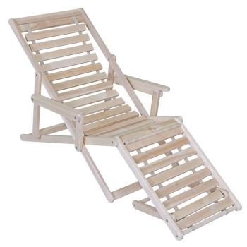 Шезлонг с подлокотниками Мебелик