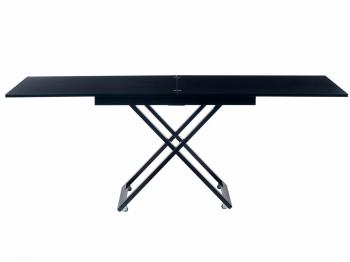 Стол-трансформер Levmar Cross G27/S53 Черный глянец/Черный
