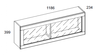 Полка навесная Анрэкс 1V JAZZ