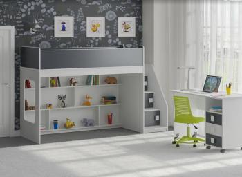 Белый/графит