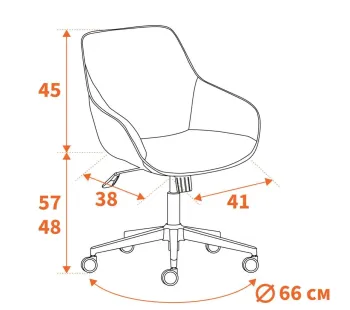 Кресло TetChair Dublin хром