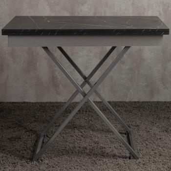 чёрный мрамор/серебро