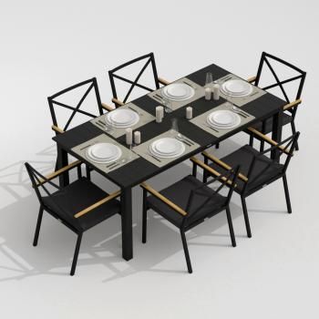 Обеденная группа Ideal Patio DOLLA FESTA - стол алюминий 180