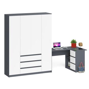 Графит/Белый