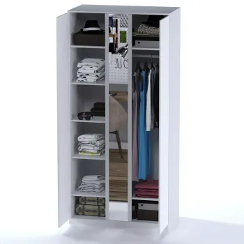 Шкаф распашной с зеркалом Гуд Лакк Варма Стор 105