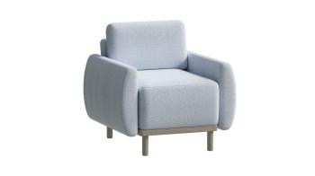 Пастельно-голубой, ткань рогожка