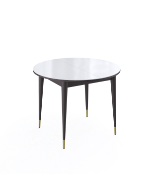 Венге/стекло белое сатин (хром)