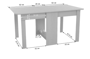 Стол-книжка МЕБЕЛЬСОН ПВХ