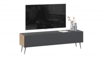 Яблоня Беллуно/Cтекло Графит матовый/Серый