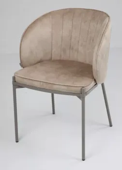 VBP-207 античный бежевый, велюр / латте каркас