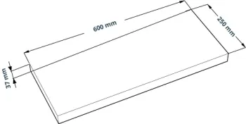 Полка настенная Гуд Лакк Фора 1.6 60х25х3.7