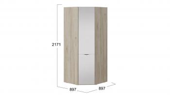 Шкаф угловой с зеркальной дверью ТриЯ Глосс СМ-319.07.312