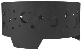 Костровая чаша Просто Огонь Ночное небо Гигант (черный цвет)