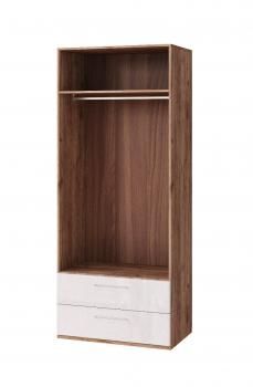 Шкаф для одежды 2-х дв. Ижмебель Монреаль 09 с зеркалом