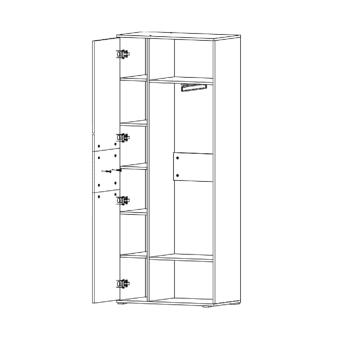 Шкаф Атлант Сити 32