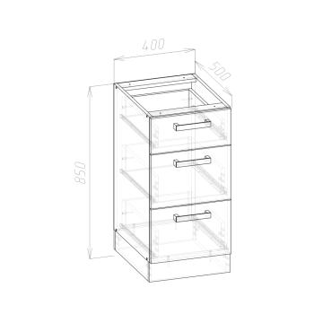 Нижний кухонный модуль Феникс Варя 4НБЗ