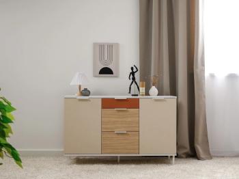 Белый PE шагрень, Сатин 7045 SU, Плэйн, Безмолвная Пустыня К514 SU