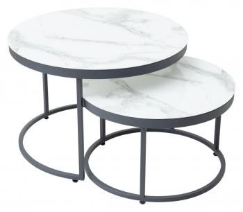 Белый мрамор, стекло/ каркас графит