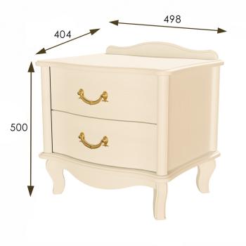 Тумбочка Мебелик Джульетта 2 ящика